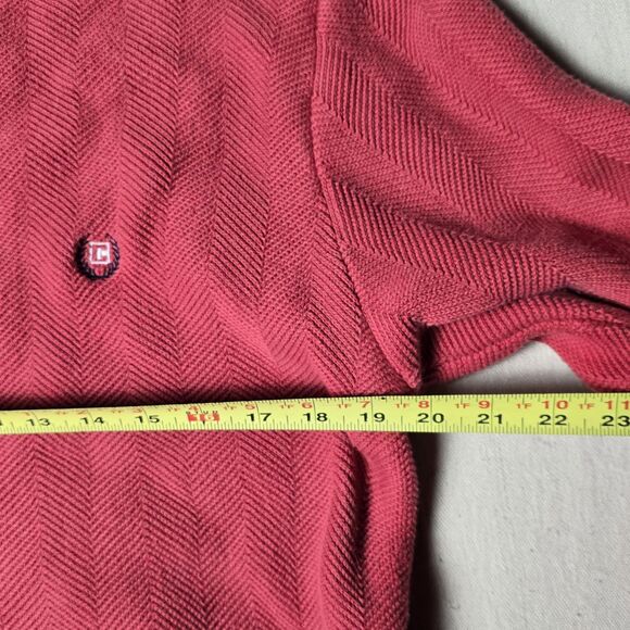 Vintage Polo Ralph Lauren Sweater Mens MediumRed Heavyweight Pullover Tight Knit - Picture 4 of 16